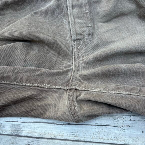 Levi’s Fresh Premium 501 Jeans 32x32 (30x27”) Brown Distressed Workwear Lemon - Picture 15 of 16